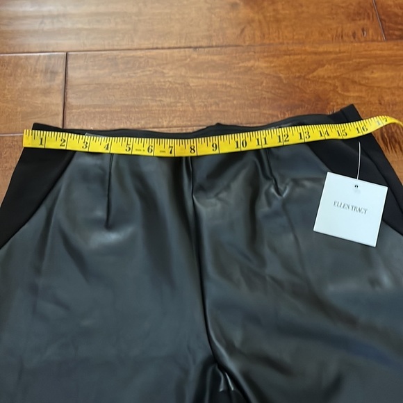 Ellen Tracy Vegan Faux Leather Pant - Picture 8 of 13